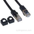 Кабель Ethernet Cat6a Экранированный сетевой шнур LAN без зацепов